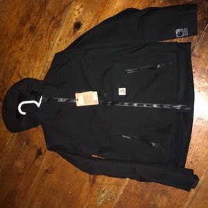 NWT Black Carhartt waterproof cotton duck shell jacket women’s small